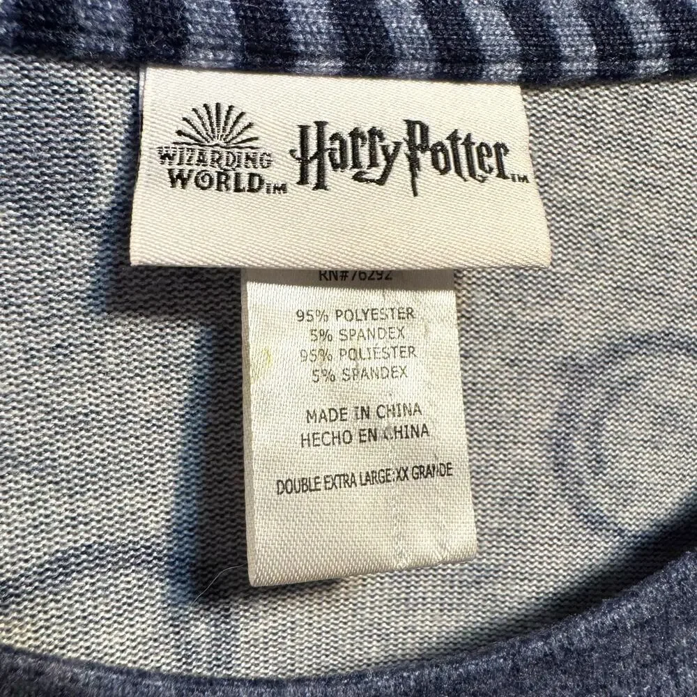 Harry Potter Wizarding World 2-Piece Pajama Lounge Set Blue XXL